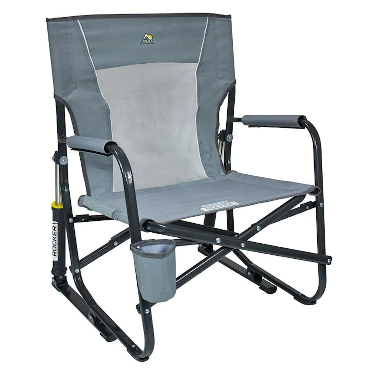 Gci Outdoor FirePit Amortisörlü Katlanır Kamp Sandalyesi - Gri